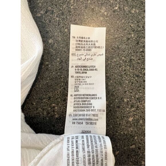 Hollister white Ruffle Hem mini Dress size S - Picture 8 of 8